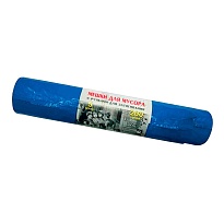 Мешки для мусора 200 л, с завязками, синие, в рулоне 5 шт., ПВД, 45 мкм, 1100х850 мм, Концепция Быта Vitalux, 604934 в Ачинске