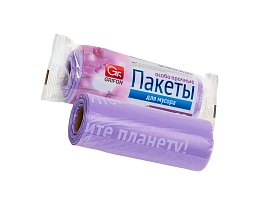 Мешки для мусора 35 л, ароматизированные, сиреневые, в рулоне 20 шт., ПНД, 12 мкм, 560х530 мм, GRIFON Полевые Цветы, 100-034 в Ачинске Мешки для мусора 35 л, ароматизированные, сиреневые, в рулоне 20 шт., ПНД, 12 мкм, 560х530 мм, GRIFON Полевые Цветы, 100-034 в Ачинске