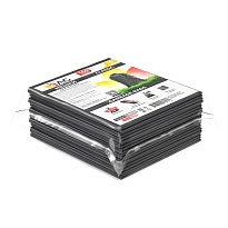 Мешки для мусора 160 л, серые, в пачке 10 шт., ПВД, 40 мкм, 900х1100 мм, i-Bag в Ачинске
