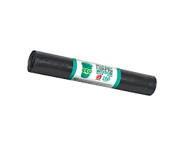 Мешки для мусора 160 л, черные, в рулоне 10 шт., ПВД, 25 мкм, 1100х800 мм, GRIFON, 101-031 в Ачинске