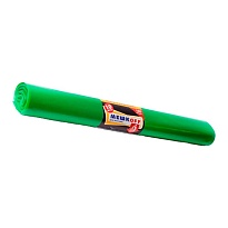 Мешки для мусора 180 л, зеленые, в рулоне 10 шт., ПВД, 50 мкм, 1100х900 мм, МЕШКОFF, 4458 в Ачинске